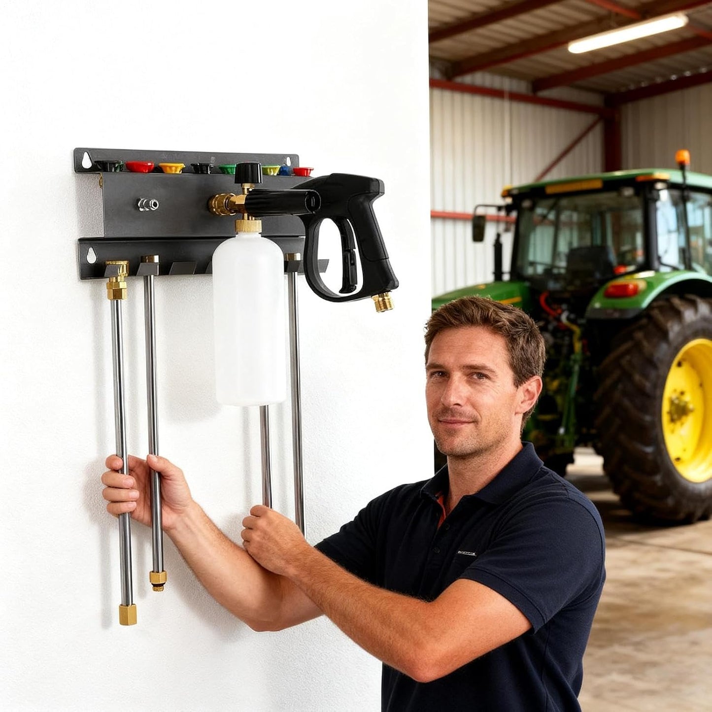  Support Pour à Mousse - Rangement Outils Lavage Auto - Porte-Outils De Nettoyage Automobile | Pour Camping-cars, Camions, Berlines, VUS, Atelier, Professionnels Et