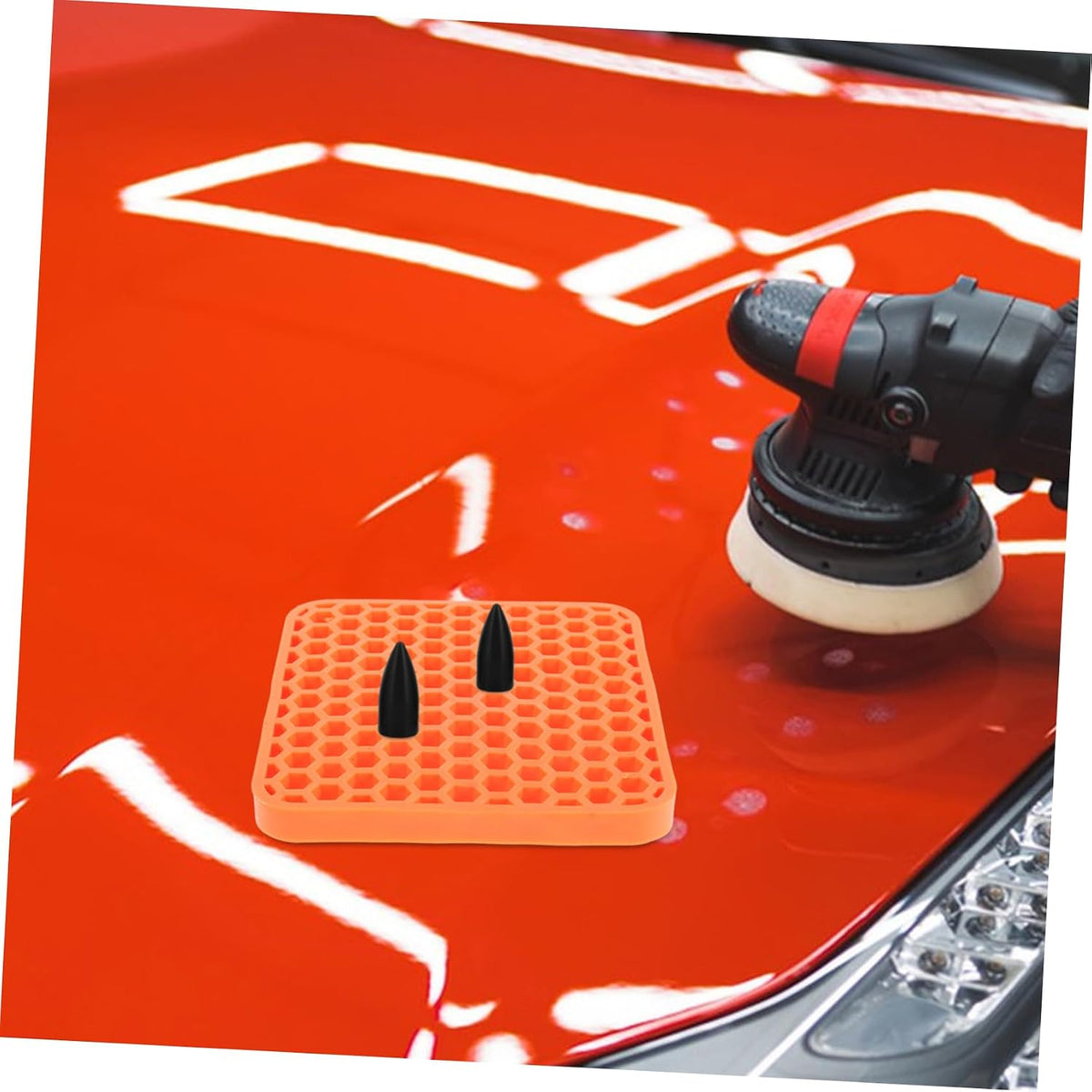  Ciieeo Organisateur Outils De Débosselage Sans Peinture Plateau De Rangement Silicone Pour Têtes De Stylo à Tapoter Accessoires De Réparation De Carrosserie Automobile