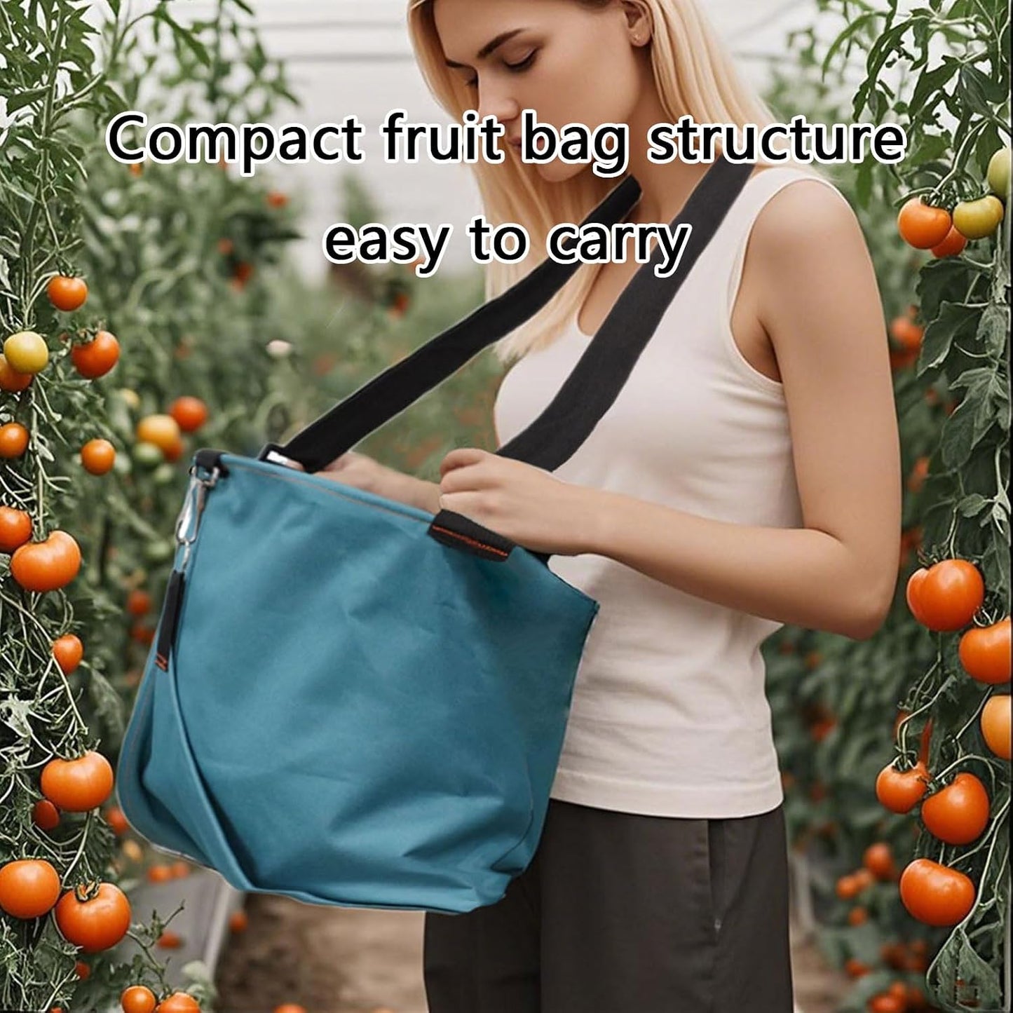  Sac De Récolte De Jardin Multifonction De Grande Capacité 35 X 34 Cm Adapté Pour Les Vergers, Agrumes, Matériaux Renforcés, Collecteur De Fruits Très Résistant