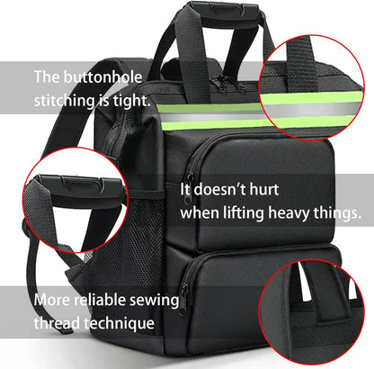  Sac à Dos Multifonction En Tissu Oxford Pour Outils D'électricien - Grande Capacité - Pour Réparation Et Entretien D'appareils électroménagers - Sac à Outils étanche