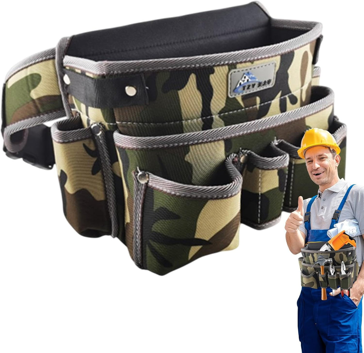  Sac à Outils, Organisateur De Sac à Outils, Bac à Outils Pour électricien, Porte-outils Multi-poches Pour Papa Mécanicien électricien, Sac De Taille à Large Ouverture