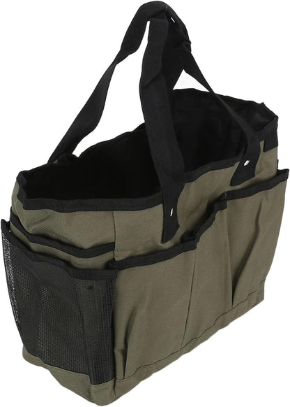  Cocoarm Sac Fourre-Tout D'extérieur En Tissu Oxford, Organisateur D'Outils De Jardin 46 X 25 Cm Avec 11 Poches, Doublure Imperméable, Sac De Rangement à Main Pour Le Jardinage, Le Travail Dans La