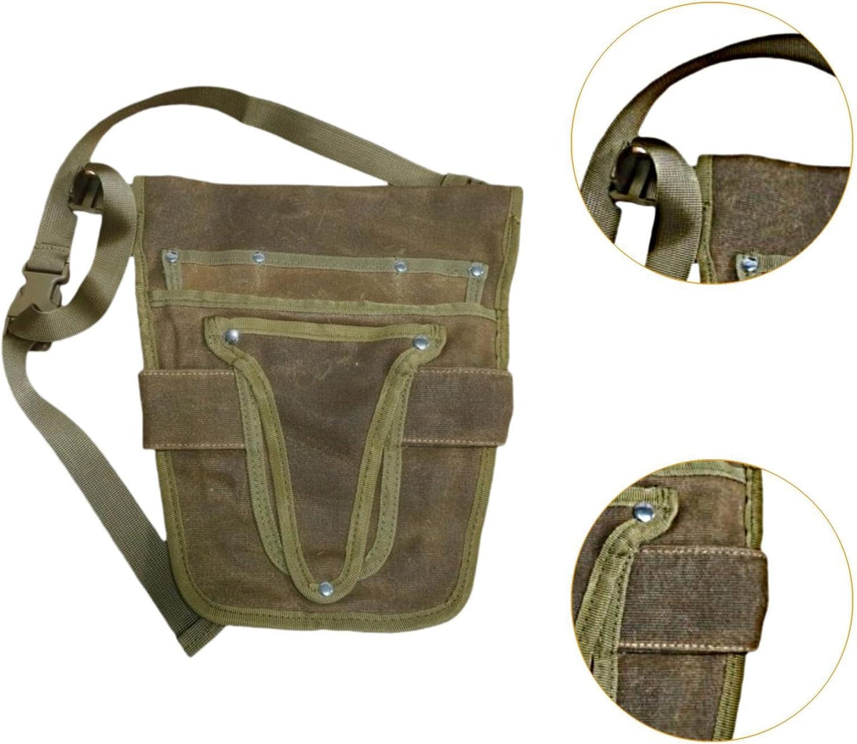  Ceinture Porte-outils De Avec De Multiples Poches, Sac à Outils Robuste Pour Une Utilisation En Extérieur, Convenant Aux Femmes Et Aux, Marron