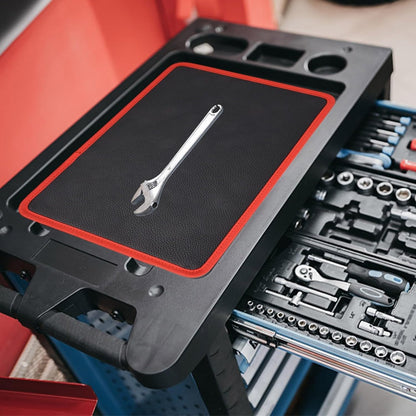  Support à Outils Magnétique Pour Réparation De Voiture Avec Support De Vis Sécurisé De Couleur Rouge Et Noire Pour Garage, Atelier (L)