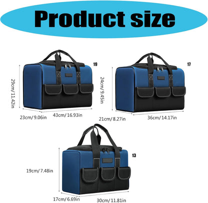  Sac De Rangement Pour Outils Industriel, Avec Poignées Renforcées, Imperméable Pour Mécaniciens, Entrepreneurs Et Outils De Maintenance En Tissu
