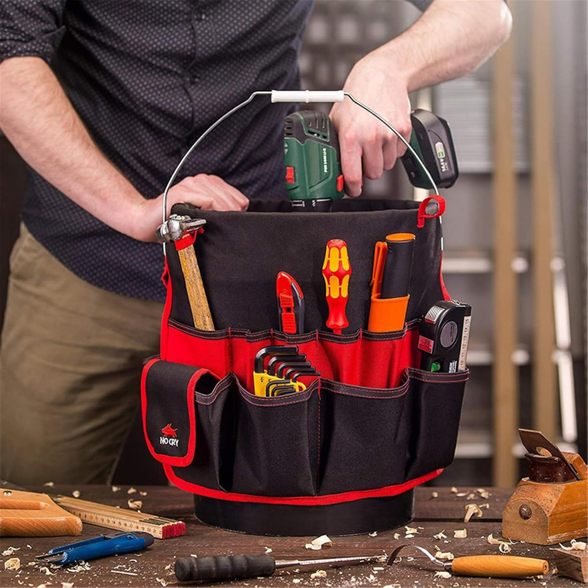  Sac De Rangement Extra Large Pour Matériel De Jardinage Avec Compartiment Intelligent Pour Ranger En Toute Sécurité Divers Outils Et équipements, Sac De Rangement étanche