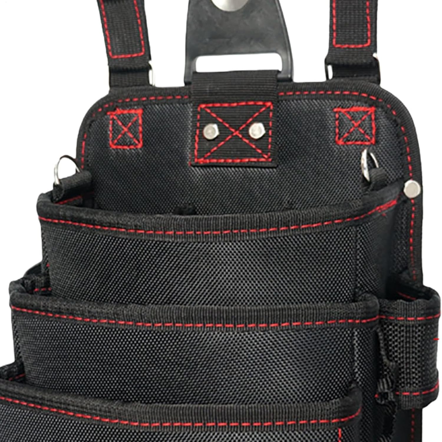  Ceinture Porte-Outil - Organisateur Oxford Imperméable 3 Couches,Pochette Ceinture Travail,pour Travail Construction Menuiserie Jardin Mécanique Électricité
