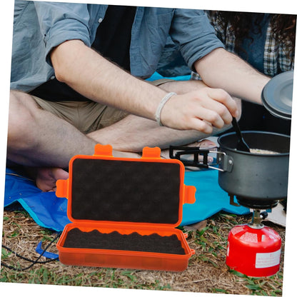  Ciieeo Boîte Trousse Conteneur D'outils Conteneur De Stockage D'outils Boites De Stockage Camping Stockage Extérieur De Plein Air Équipement De Survie Plastique Orange