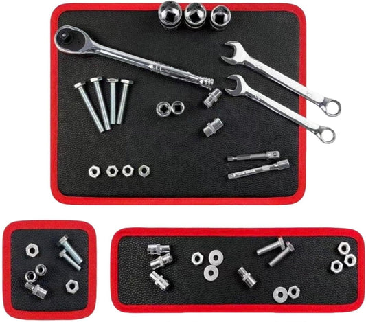  Tapis à Outils Magnétique,Plateau De Rangement Magnétique Flexible Antidérapant | Feuilles Magnétiques Flexibles,Atelier Auto Garage Réparation Maison Entretien