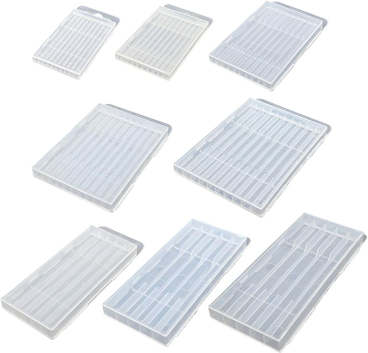  Boîte à Outils Transparente Avec Fermeture Sécurisée Et Crochet De Suspension Pour Accessoires, Boîte à Outils, Rangement De Petites Pièces