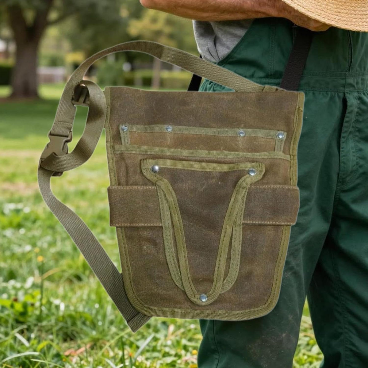  Ceinture Porte-outils De Avec De Multiples Poches, Sac à Outils Robuste Pour Une Utilisation En Extérieur, Convenant Aux Femmes Et Aux, Marron