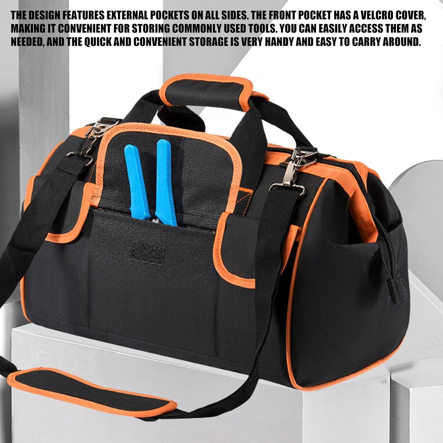  À Main De Capacité, De Rangement D ' Outils D ' électricien, Organisateurs D ' Outils, Pochettes D ' Outils D ' électricien, à Outils à Large Bouche, Pochettes épaisses