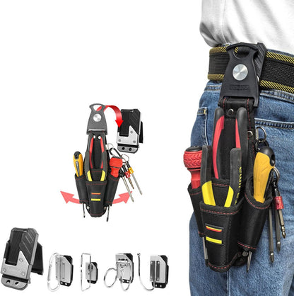 GENERIC Ceinture à Outils D'électricien | Pochette De Rangement De Grande Capacité | Sacs Porte-outils | Pour Bricoleur, Entrepreneur, Mécanicien, Plombier, Menuiserie, Papa