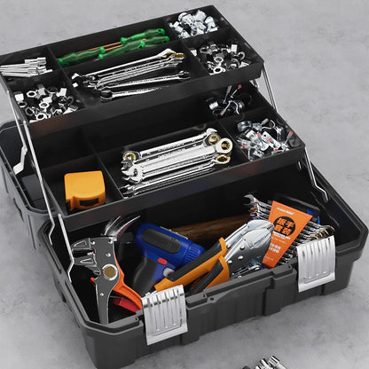  Boîte De Rangement à Outils à Coque Rigide De 43,2 Cm Avec Trois Styles De Matériel Pour La Maison Et L'industrie - Organisateurs D'outils Industriels