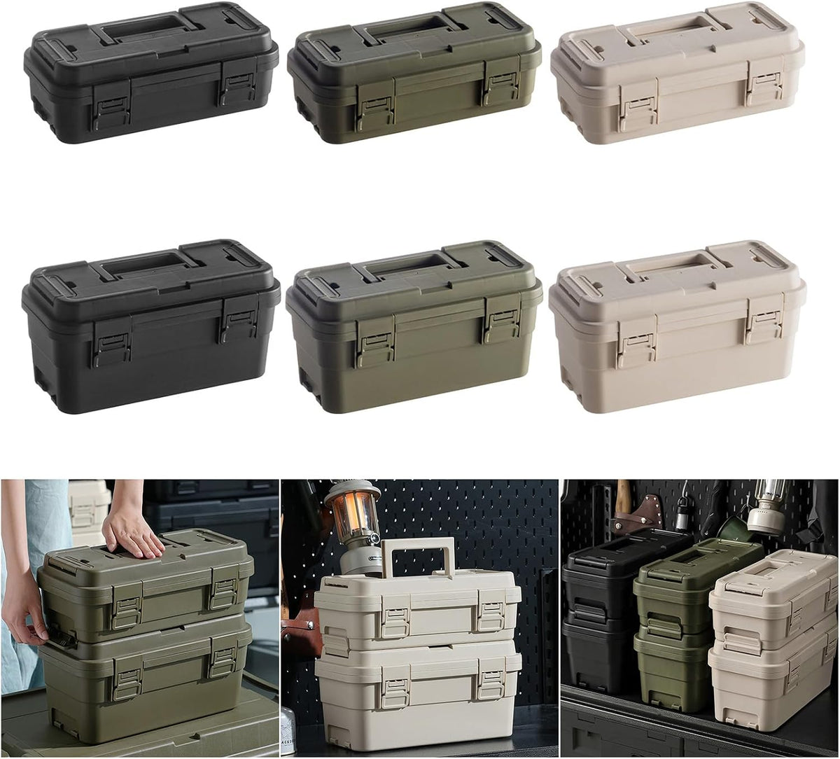  Boîte De Rangement à Outils En Polypropylène Avec Loquets Sécurisés, Organisation Interne Intelligente, Tailles 6,5 L Et 4 L Pour Organiseur Portable