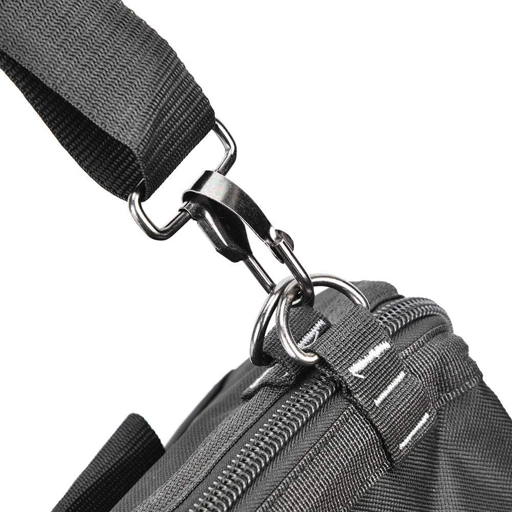  Sac à Outils 35cm Avec Base Étanche & Bandoulière | Organisateur D'Outils Robuste En Tissu Oxford Pour Électricien & Bricolage, Gris