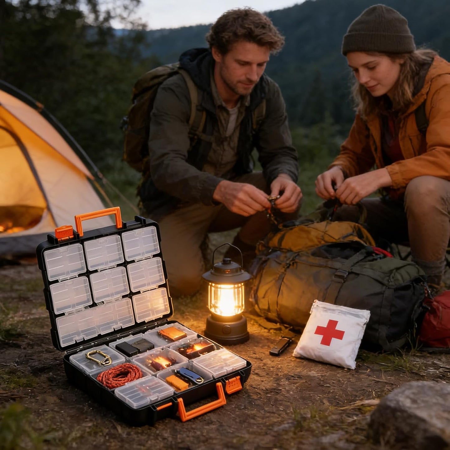 GENERIC Boîte De Rangement Amovible, Organiseur De Petites Pièces, Récipient à Outils Avec Poignée, Vis Et écrous, Empilable, étui De Rangement Pour Outils Avec Accès Facile, Organisateur De Pièces Pour