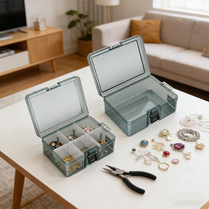  Boîte De Rangement Multi-usage Avec Compartiments Flexibles Pour La Maison, Le Garage Et Le Bureau Boîte De Rangement à Outils Avec Séparateurs