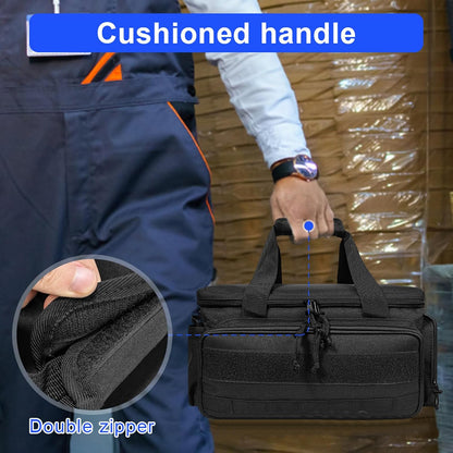  Sac De Rangement à Outils Avec Séparateur Et Plusieurs Poches - Sac De Travail Multifonction Pour Bricoleurs, Mécaniciens, Travailleurs D'entretien, Porte-outils Portables