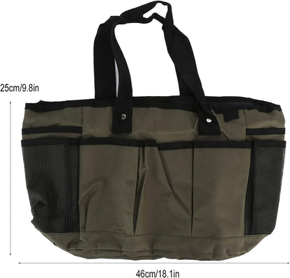  Cocoarm Sac Fourre-Tout D'extérieur En Tissu Oxford, Organisateur D'outils De Jardin 46 X 25 Cm Avec 11 Poches, Doublure Imperméable, Sac De Rangement à Main Pour Fournitures 'Outils De Jardinage