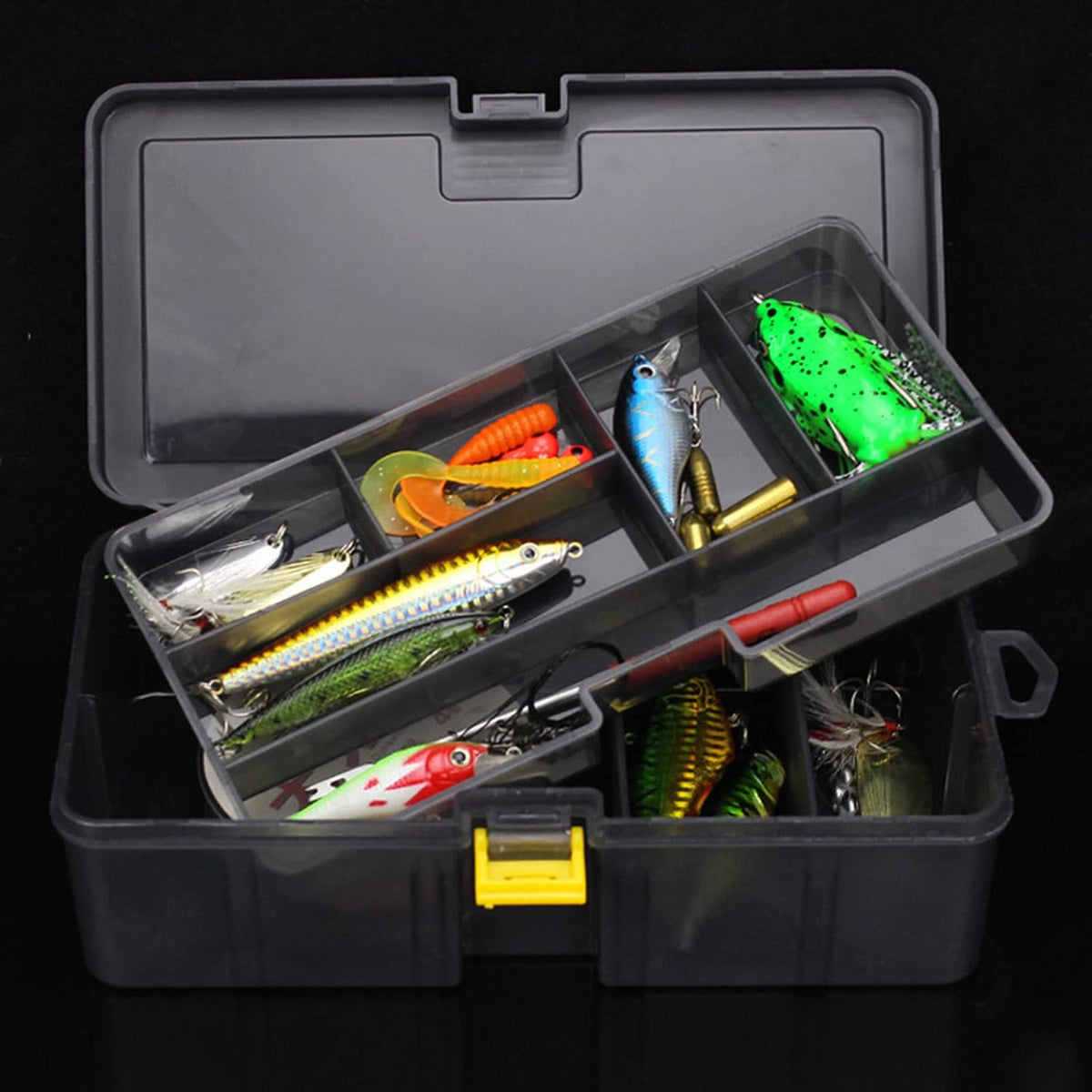  Boîte De Rangement Multifonctionnelle Pour Leurres De Pêche - Boîte De Rangement Pour Outils - Cadeau Pour Les Amateurs De Pêche - Petite Boîte De Rangement