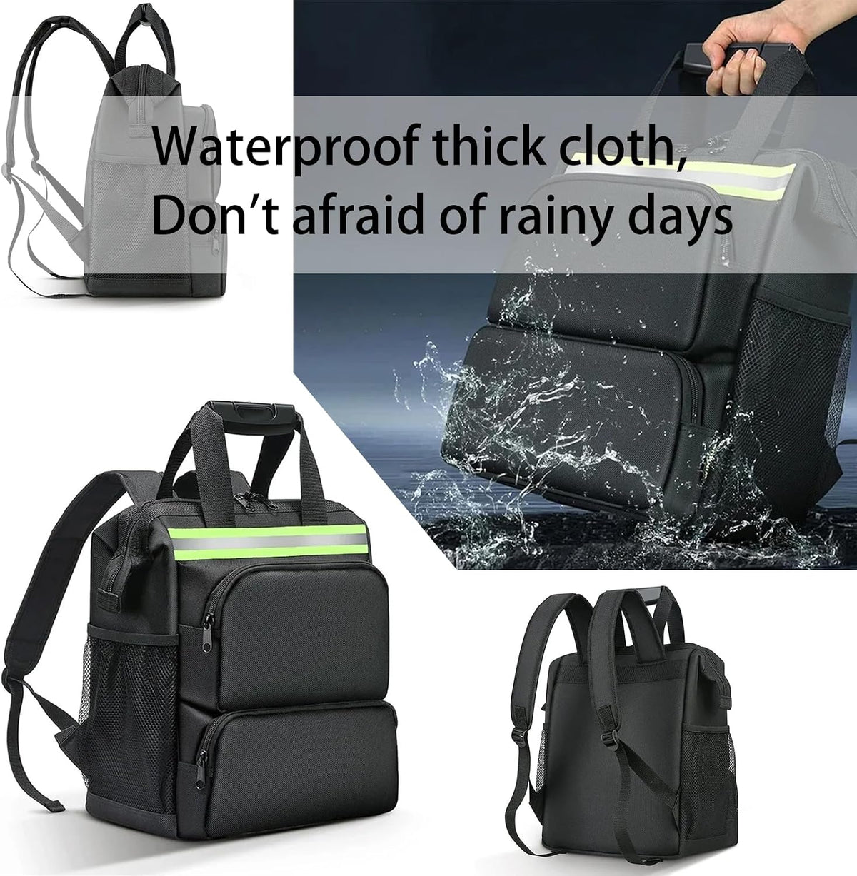  Sac à Dos Multifonction En Tissu Oxford Pour Outils D'électricien - Grande Capacité - Pour Réparation Et Entretien D'appareils électroménagers - Sac à Outils étanche