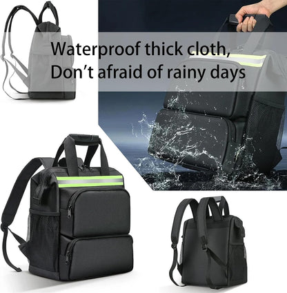  Sac à Dos Multifonction En Tissu Oxford Pour Outils D'électricien - Grande Capacité - Pour Réparation Et Entretien D'appareils électroménagers - Sac à Outils étanche