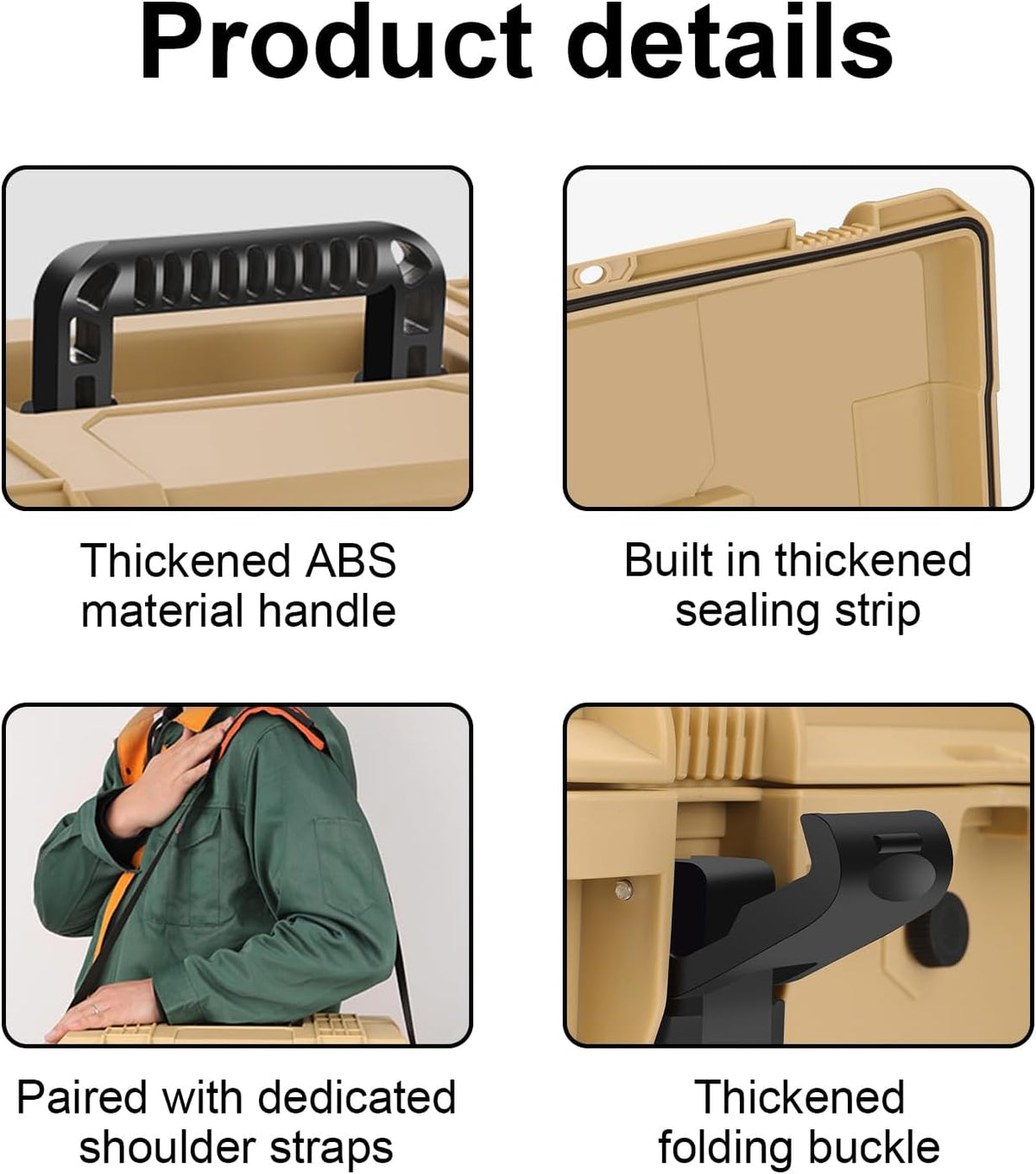  Boîte à Outils De Rangement Professionnelle - Valise à Outils étanche - Boîte De Rangement Extérieure - Accessoire
