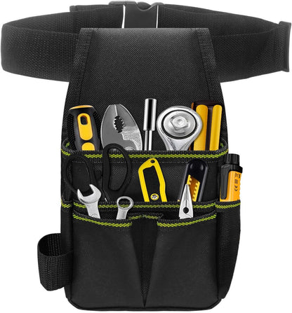  Sac De Rangement Pratique à La Taille Avec Fond Renforcé Et Plusieurs Anneaux De Rangement Pour Les Bricoleurs électriciens