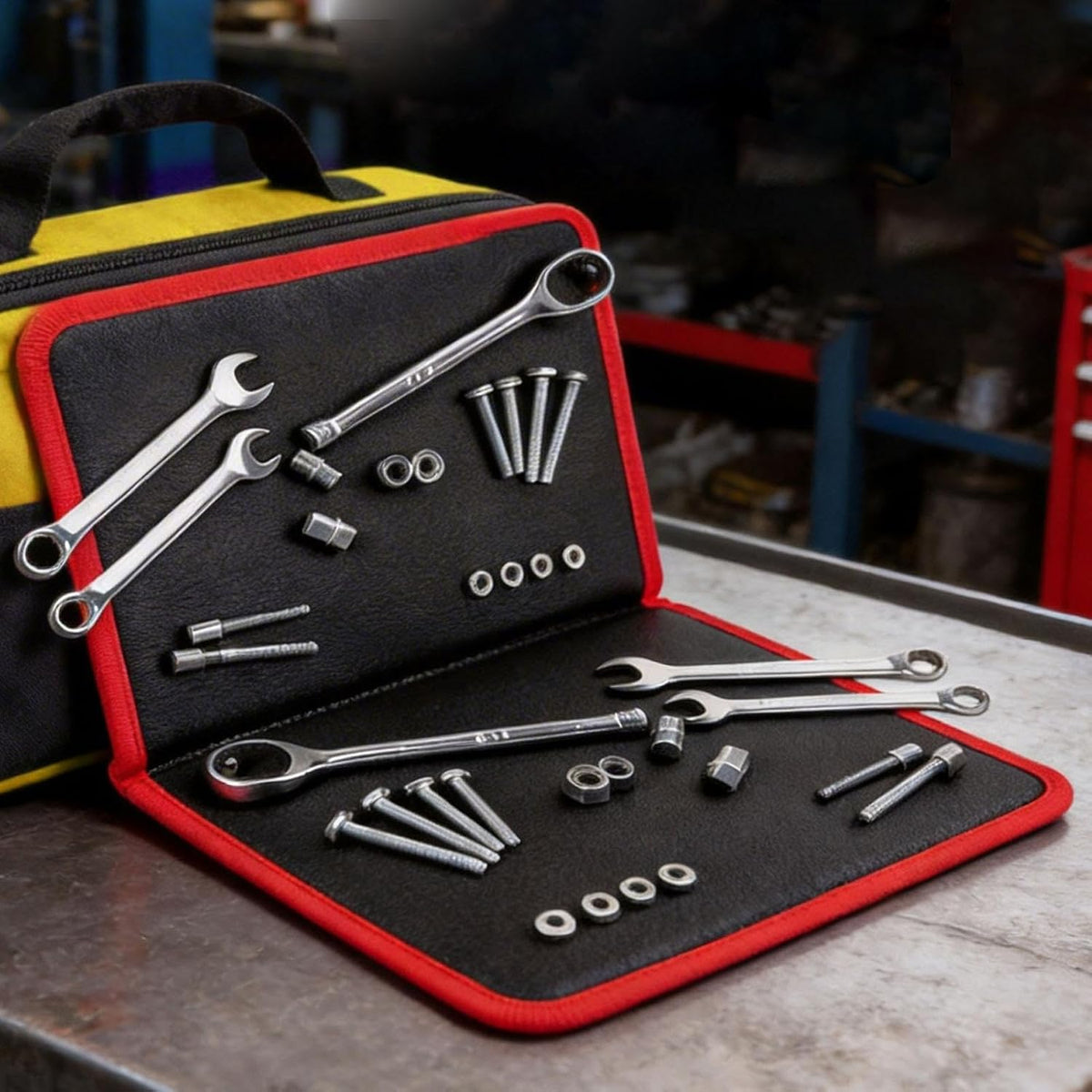  Tapis à Outils Magnétique - Organisateur De Pièces Avec Aimants,Tapis De Travail Magnétique | Pour Garage Maison Voiture Auto Bricolage Électronique Clés Tournevis Boulons