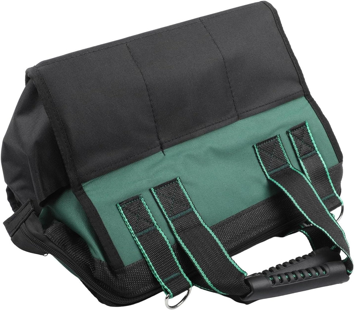  Sac à Outils Robuste Vert De 40,6 Cm Avec Plusieurs Compartiments Et Sangle Rembourrée Pour Un Transport Facile (B)