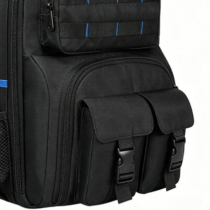 GENERIC Sac à Dos à Outils Robuste | Organiseur à Base Rigide – Avec Plusieurs Poches – Sac à Outils Robuste | Pour Charpentier, Soudeur, Construction, Extérieur Industriel