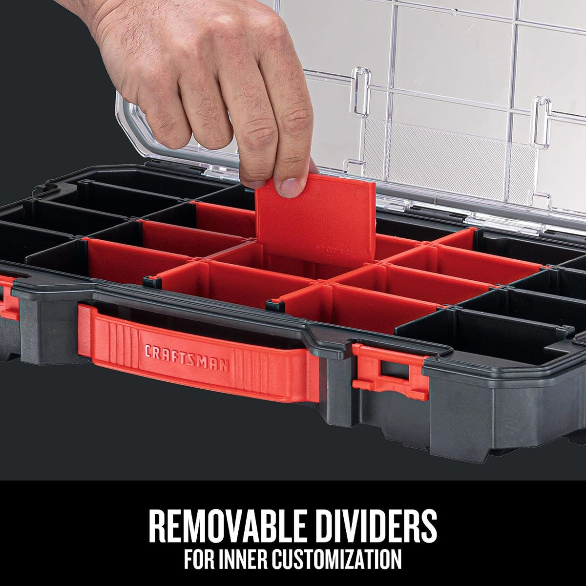  Craftsman Versastack CMST17828 Organiseur En Plastique Pour Petites Pièces 20 Compartiments, Rangement