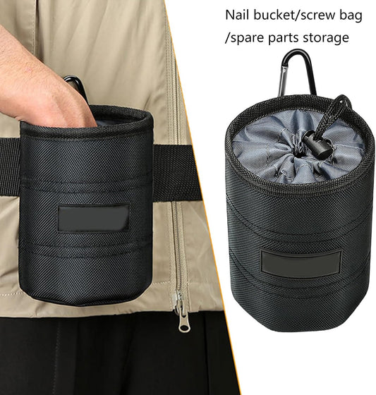  Pochettes à Outils Multifonctionnelles Sac De Rangement Pour Menuiserie Et Rénovation De La Maison Avec Ceinture Réglable Porte-outils Portable