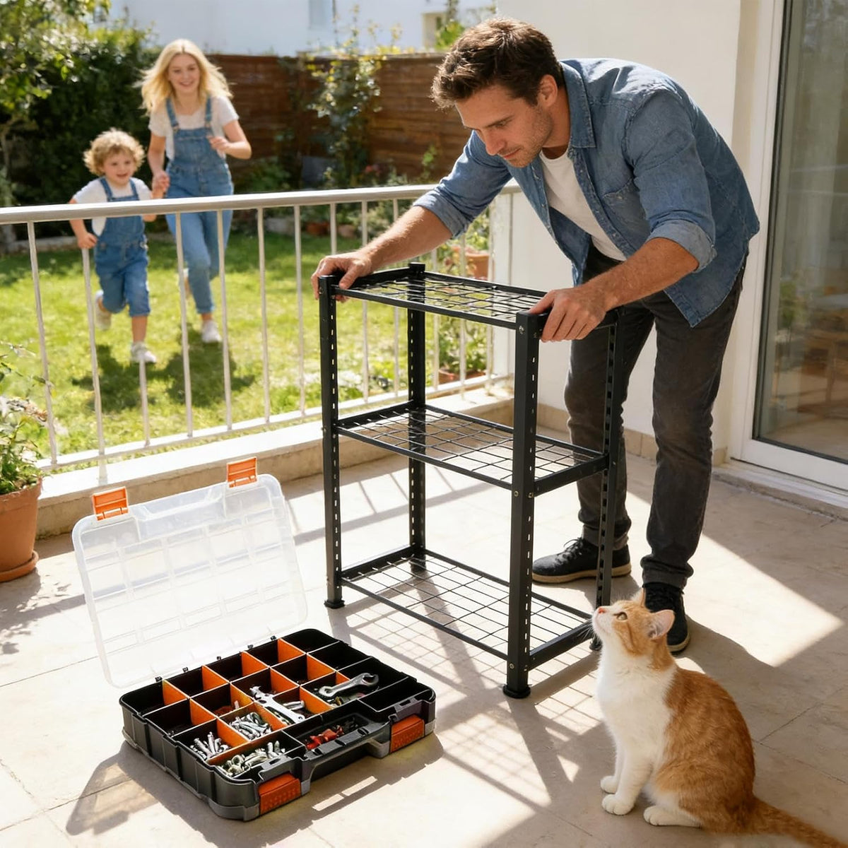 GENERIC Organisateur De Vis - Boîte Avec 34 Compartiments,Organisation D'Outils Pour Petites Pièces,pour Écrous Clous Perles Boulons Composants Électroniques Garage Et Atelier