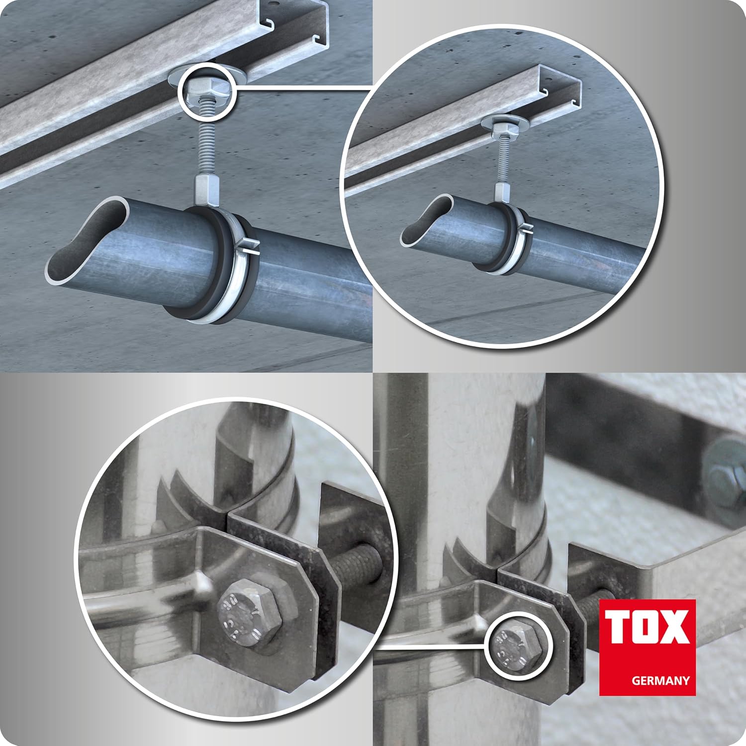  TOX L-BOXX Mini Jeu De Rondelles DIN 9021 (400 Pièces) + Mètre Pliant 2 M Rouge Avec Impression, Rondelles En 6 Tailles Courantes Dans Un Bac De Rangement Adaptable Et Encliquetable, 094909163