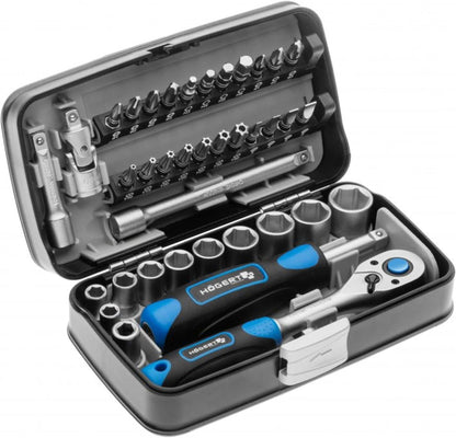  Hogert Technik Kit D'outils HT1R480 5.7kg Acier Chrome-vanadium