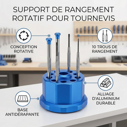  Support De Rangement En Alliage D'aluminium Pour Tournevis, Pince à épiler, Micros à Puce Pour Organiser Vos Outils