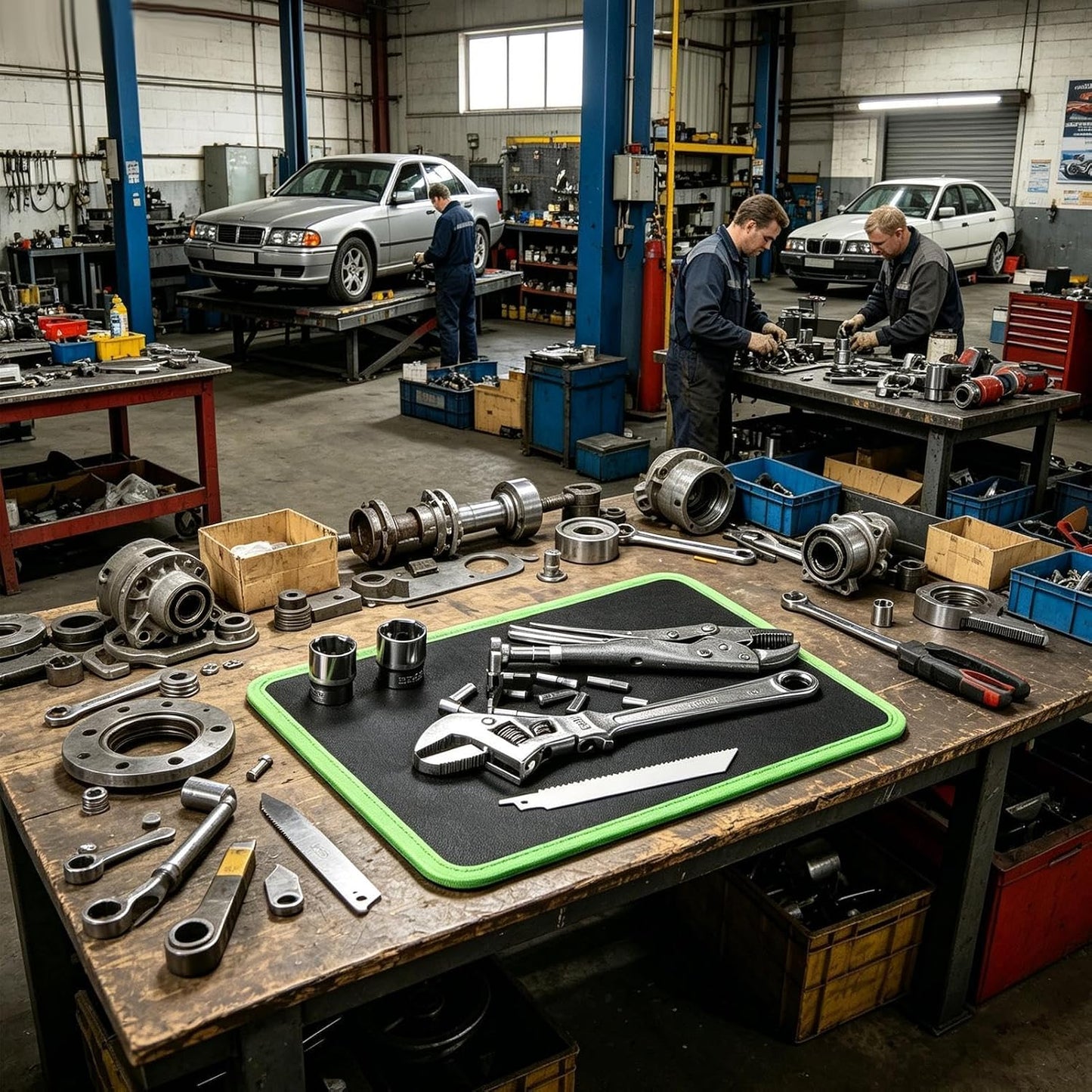  Tapis à Outils Magnétique, 32,3 X 24,8 X 0,7 Cm, Support Flexible, à Outils Magnétique, Pour Garage, Atelier, Réparation Automobile, Construction Automobile, Projet électronique