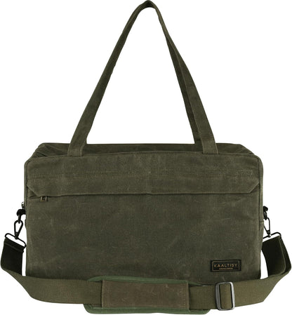  Sac Fourre-tout à Outils, 473,6 G En Toile Cirée Avec 7 Poches Et Bandoulière – Pour électricien, Entrepreneur, Réparateur, Porte-outils De Jardin Multifonction Avec Poignée Portable, Vert Kaki