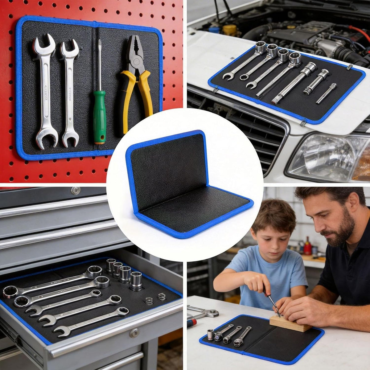  Tapis à Outils Magnétique Pliable Antidérapant Pour Atelier, Travail, électronique, Voiture, Garage, Maison, Boulons, Tournevis, Clés