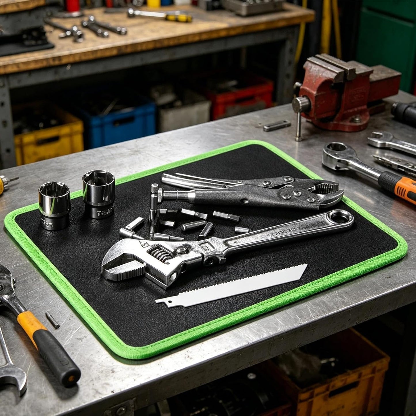  Tapis À Outils Magnétique - 32,3 X 24,9 X 0,7 Cm Organisateur Flexible,Coussin Magnétique Pour Outils | Pour Garage Atelier Réparation Auto Voiture Construction Projets Électroniques Bureau Table
