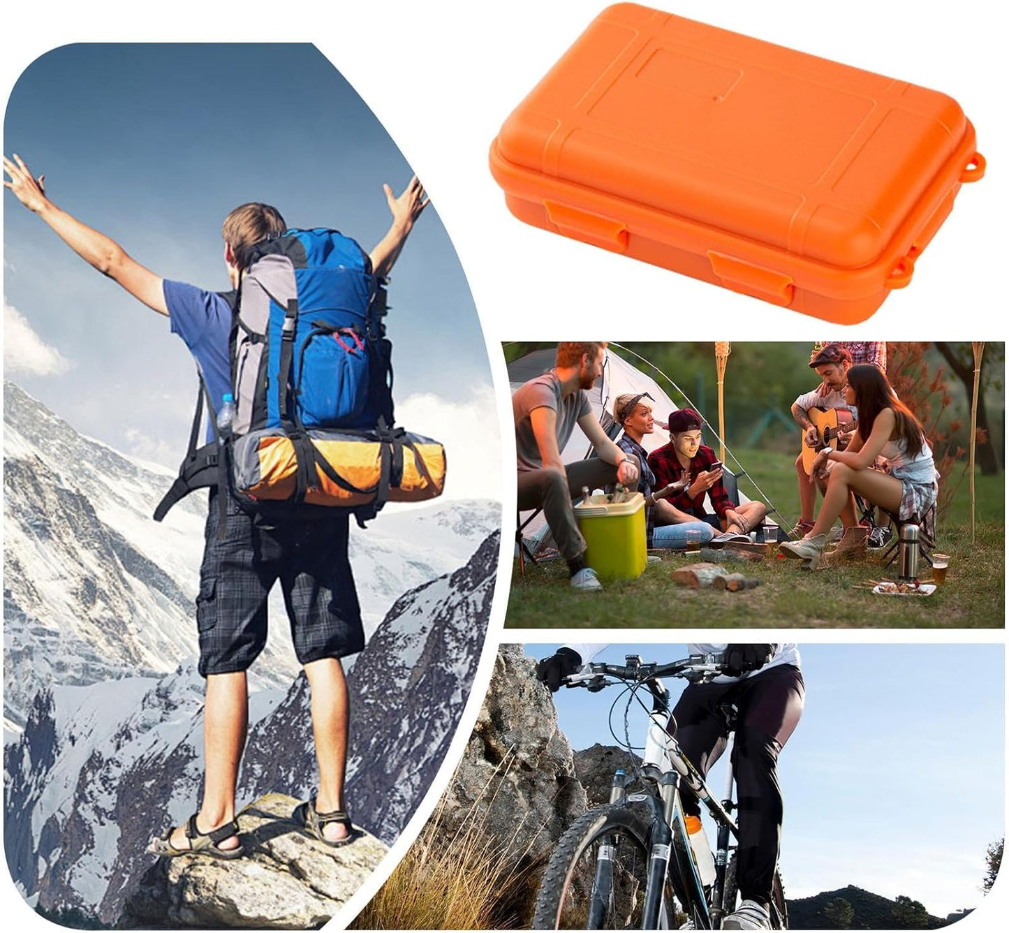 GENERIC Boîte De Rangement Pour Fournitures De Camping, Boîte à Outils De Survie En Plein Air, Grand Récipient Scellé Résistant Aux Chocs Et à La Pression Pour Un Usage Domestique