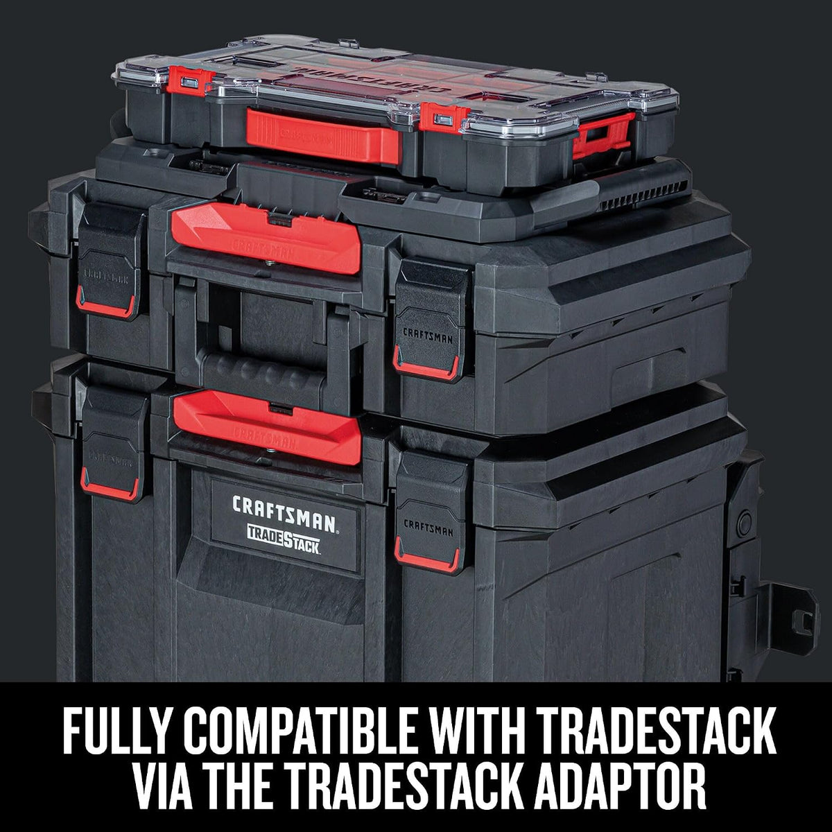  Craftsman Versastack CMST17828 Organiseur En Plastique Pour Petites Pièces 20 Compartiments, Rangement