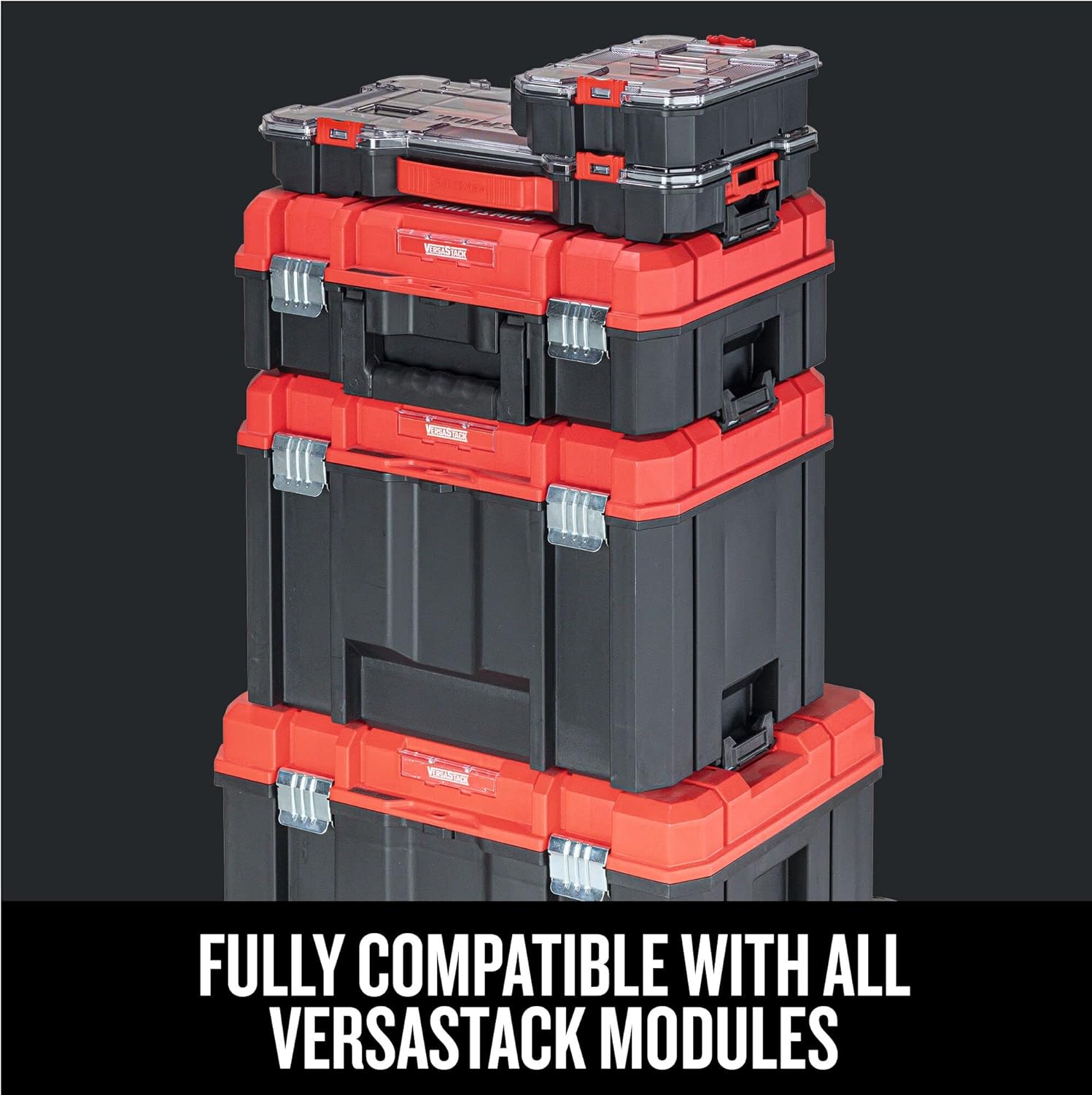  Craftsman Versastack CMST17828 Organiseur En Plastique Pour Petites Pièces 20 Compartiments, Rangement