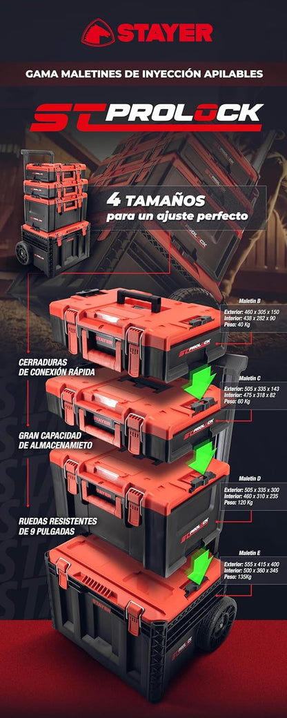  Stayer Mallette Empilable C Pour Composition St PROLOCK