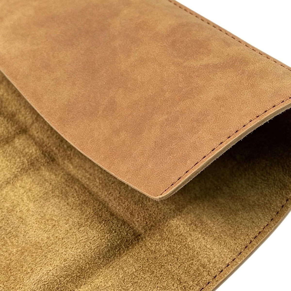 GENERIC Rouleau à Outils En Cuir, Pochette De Rangement Portable, 39 X 24 Cm, Sac De Rangement En Cuir Synthétique Avec 5 Emplacements, Porte-outils De Style Rétro, Style Utilitaire Professionnel Minimal