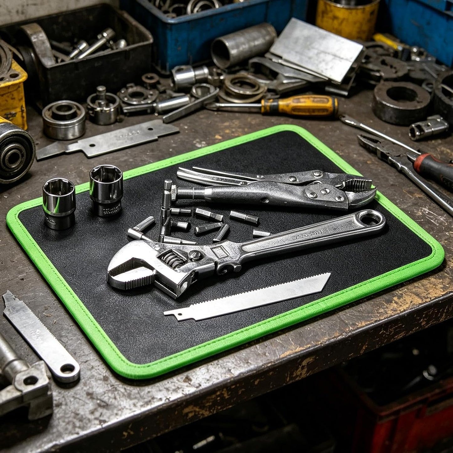  Tapis à Outils Magnétique, 32,3 X 24,8 X 0,7 Cm, Support Flexible, à Outils Magnétique, Pour Garage, Atelier, Réparation Automobile, Construction Automobile, Projet électronique