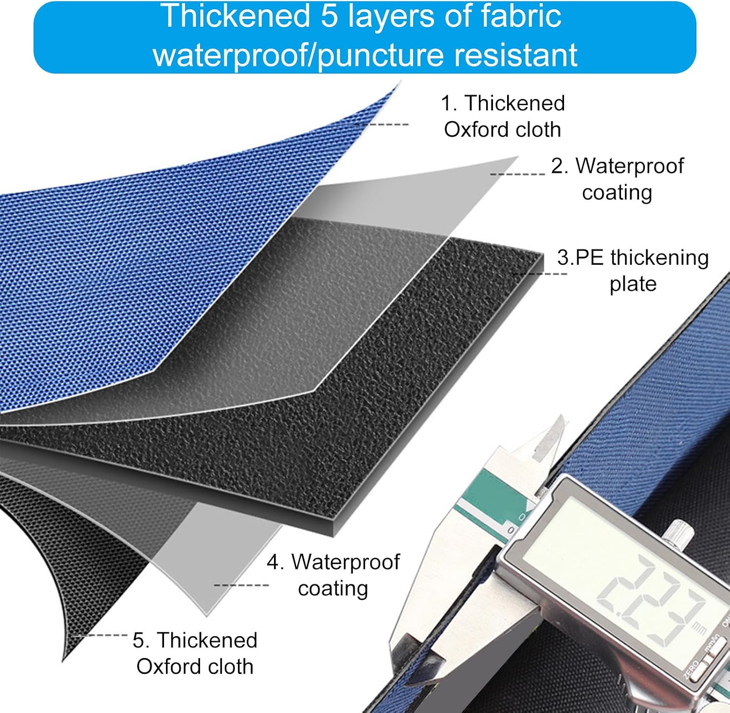  Sac à Outils De 40,6/45,7/58,4 Cm Avec Bandoulière Réglable, Sac De Rangement Pour Outils De Grande Capacité