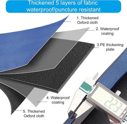  Sac à Outils De 40,6/45,7/58,4 Cm Avec Bandoulière Réglable, Sac De Rangement Pour Outils De Grande Capacité